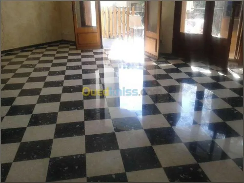 Ponçage carrelage / rénovation sol