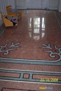 Ponçage carrelage / rénovation sol