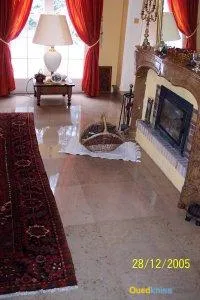 Ponçage carrelage / rénovation sol