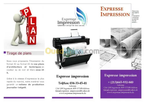 Tirage de plan & impression tous forma