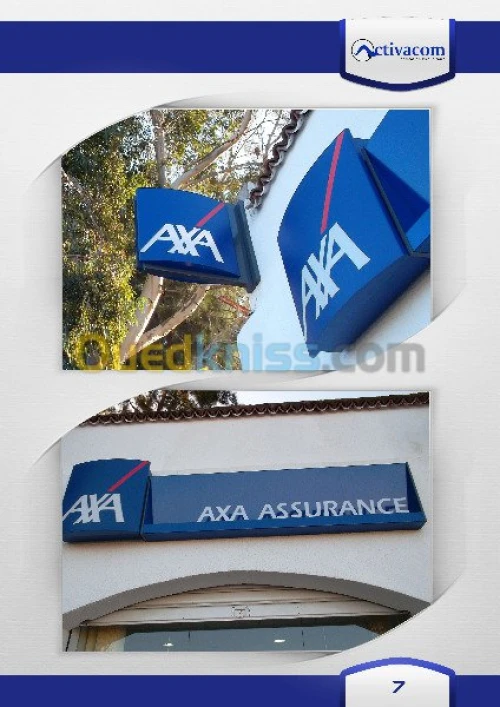 Publicité, Installation, Impression 