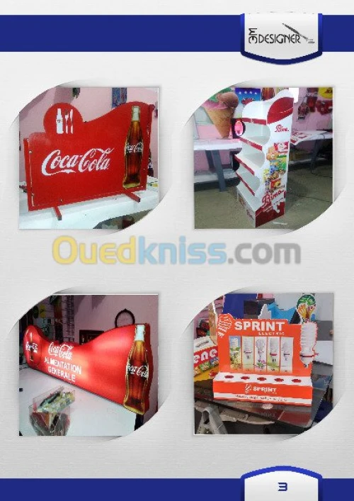 Publicité, Installation, Impression 