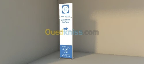 Publicité, Installation, Impression 