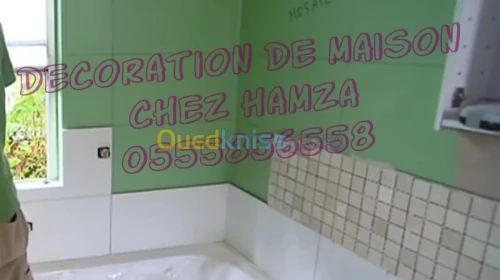 travaux de construction avec decore