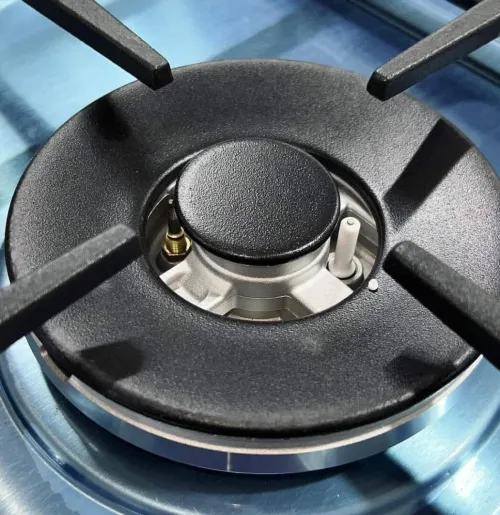 CUISINIERE MAXTOR 4 FEU INOX TURBO FAN AVEC FOUR VENTILÉ ET SECURISÉ / CASH ET FACILITÉ