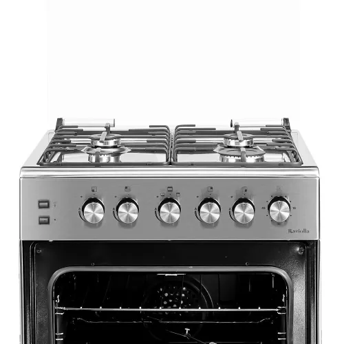 CUISINIÈRE CONDOR RAVIOLLA 4 FEUX INOX AVEC FOUR VENTILÉ ET CATALYSÉ / CASH ET FACILITÉ