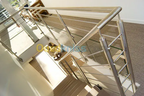 Travaux en inox : Rampes, garde-corps