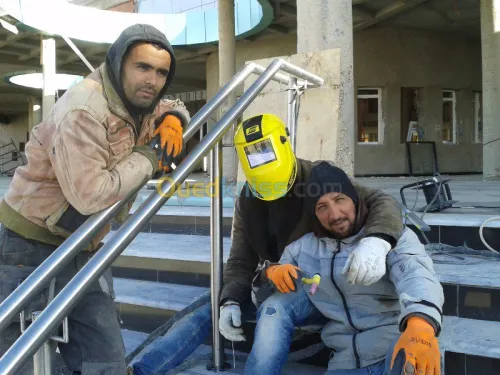 Travaux en inox : Rampes, garde-corps