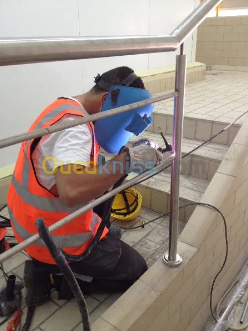Travaux en inox : Rampes, garde-corps