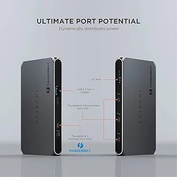 Station d'accueil 6 en 1 SATECHI Thunderbolt 4 Slim Pro Hub-EU 96W