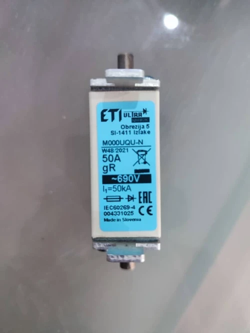 Fusible NH000 50A Ultra-rapide 690V (BAB EZZOUAR/ALGER)