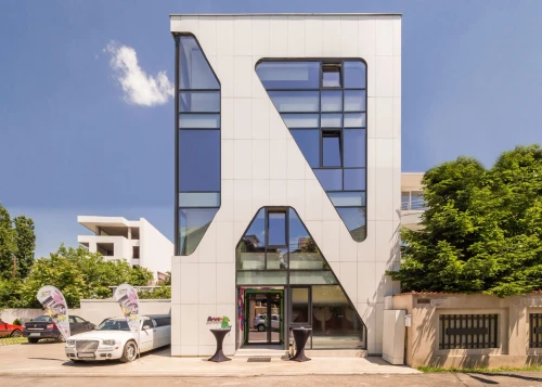 Panneaux HPL MEG ABET LAMINATI AVEC  SYSTÈME VISIBLE POUR FAÇADES VENTILEES