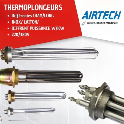 RESISTANCE INDUSTRIELLE - THERMOPLONGEURS - RESISTANCE AILETTES - RESISTANCE CARTOUCHE - A BAIN 