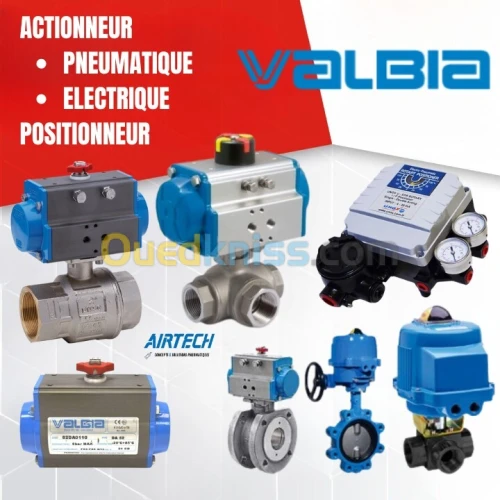 Actionneur pneumatique - ACTIONNEUR ELECTRIQUE - POSITIONNEUR - ACTIONNEURS ROTATIFS vanne papillon 