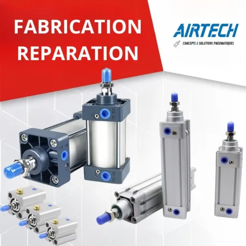 VERIN -VERIN PNEUMATIQUE - VERIN GUIDAGE - COMPACT - CYLINDRIQUE - FESTO - SMC - BURKET - METAL WORK