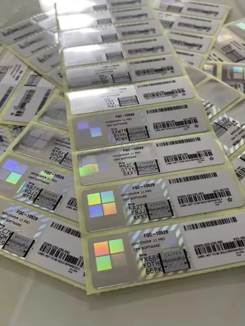 Microsoft Windows 11 Pro étiquette/ Sticker Original  Disponible  quantité