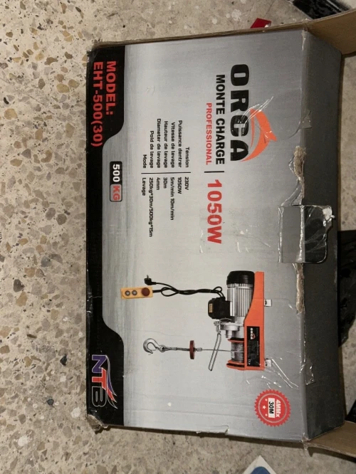 Monte charge orga 250kg*30m/500kg*15m