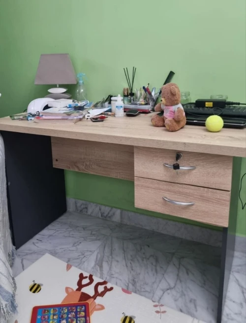 Bureau avec caisson fixe 3 tiroirs