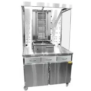 MEUBLE SHAWARMA EN INOX