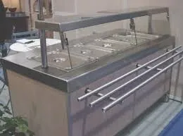 ligne self service et meuble froid