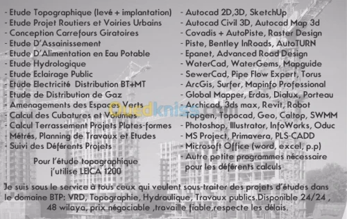 ETUDE SOUS TRAITANCE VRD