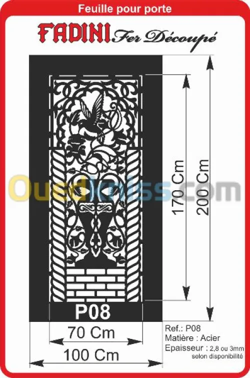 découpage numérique tôles e decoration