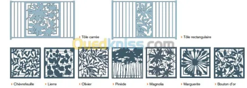 découpage numérique tôles e decoration