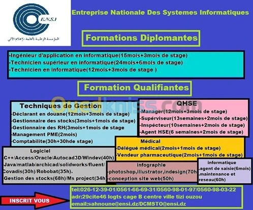 ENSI CENTRE DE FORMATION 