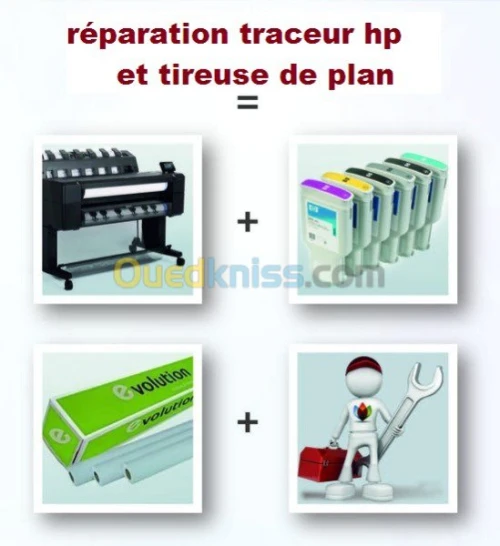réparation traceur hp 500 , 510 , t520