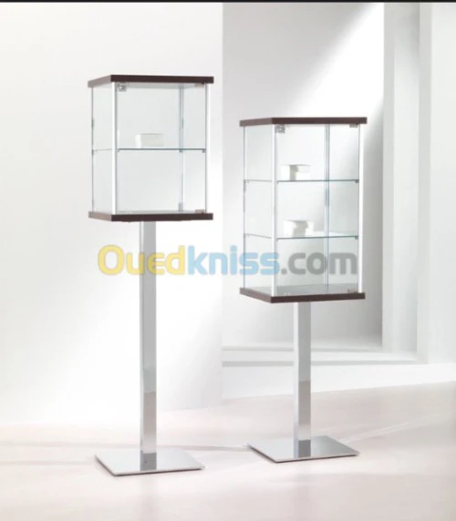 Vitrine façade verre trempé