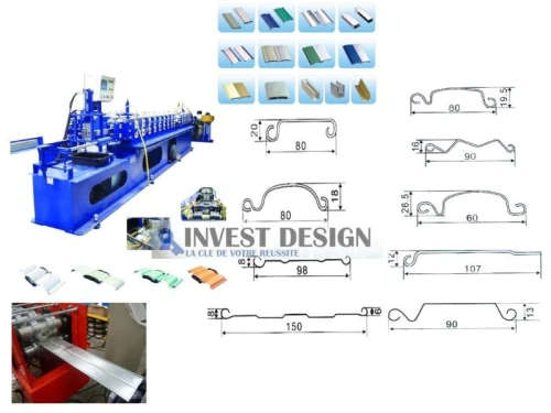 Machine pour application de tôle galvanisée