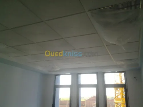 montage de faux plafon placo platre 