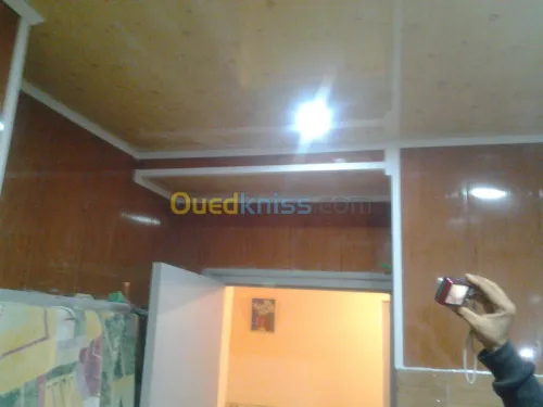 montage de faux plafon placo platre 