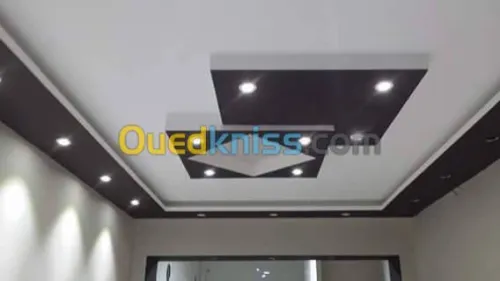 montage de faux plafon placo platre 