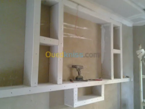 montage de faux plafon placo platre 