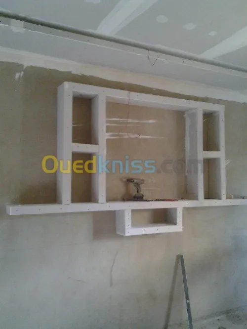 montage de faux plafon placo platre 