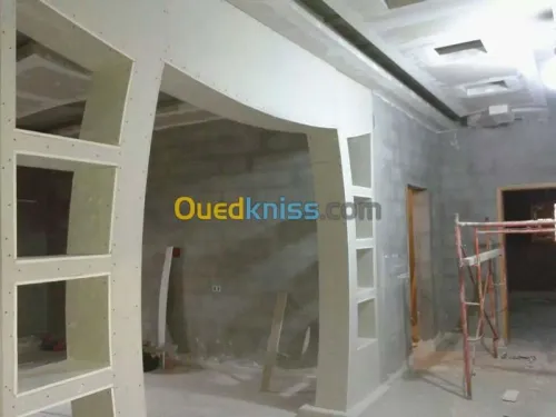 montage de faux plafon placo platre 