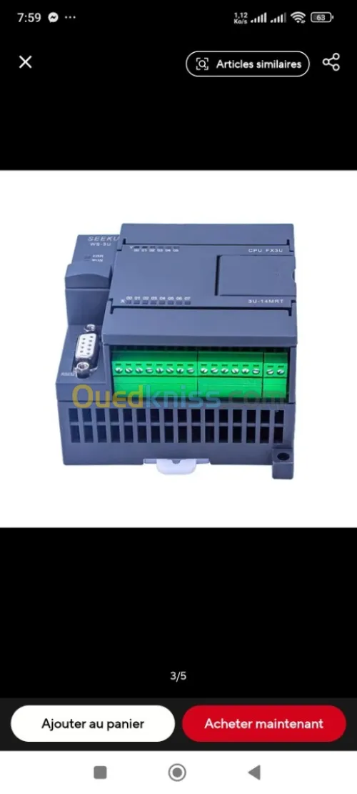 PLC SEEKU WS3U14MRT COMPATIBLE FX3U NEUF et ÉCRAN TACTILE INDUSTRIEL SEEKU 3,5 24 V NEUF 