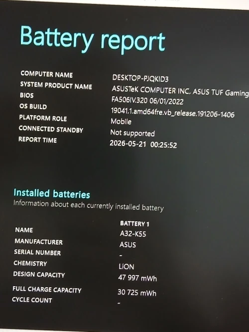 ASUS TUF Gaming A15 AMD RYZEN 7 4800H NVIDIA RTX 2060 6GB RAM 16GB SSD 512GB 15.6 144HZ