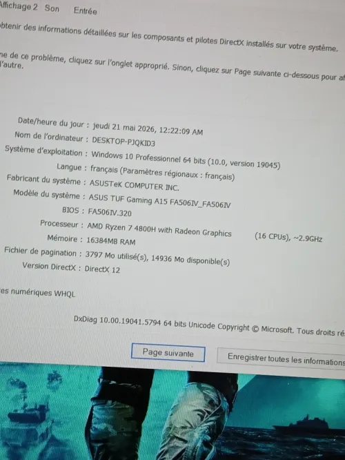 ASUS TUF Gaming A15 AMD RYZEN 7 4800H NVIDIA RTX 2060 6GB RAM 16GB SSD 512GB 15.6 144HZ