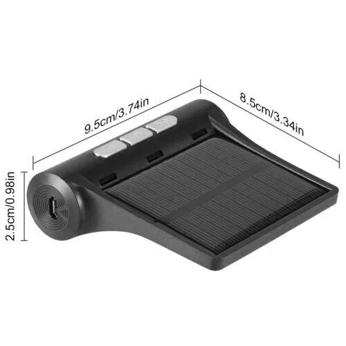 Système de surveillance de la pression des pneus de voiture TPMS solaire sans fil avec écran LCD et 4 capteurs internes