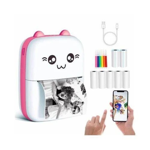 طابعة حرارية صغيرة محمولة بدون حبر Mini imprimante thermique, portable sans encre