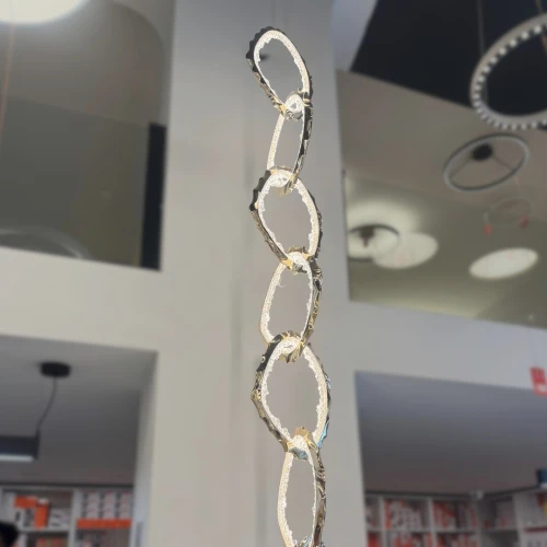 Lustre en cristal : Suspension décorative Champagne Gold