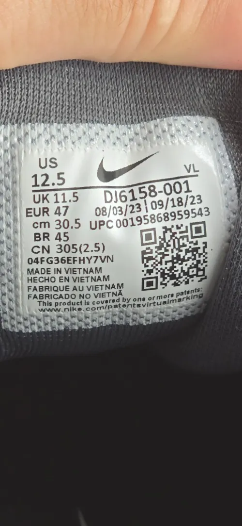 NIke Pegasus Trail 4 - Ref DJ6158-001 - Original اصلية - Pointure 47 / 30.5 Centimètre