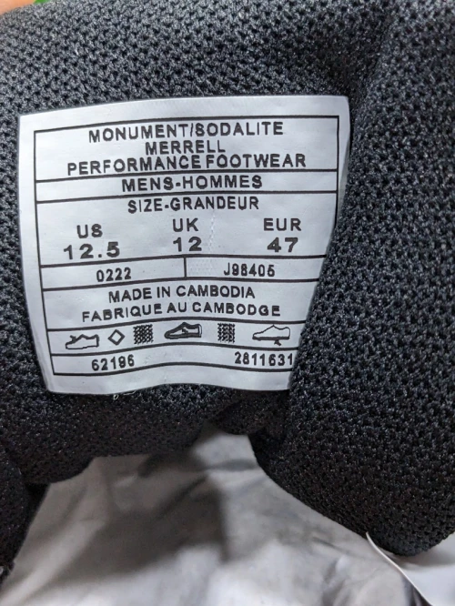 MERRELL Homme Accentor Sport  GORE-TEX - Original اصلية - Pointure 47 M / 30.5 Centimètre