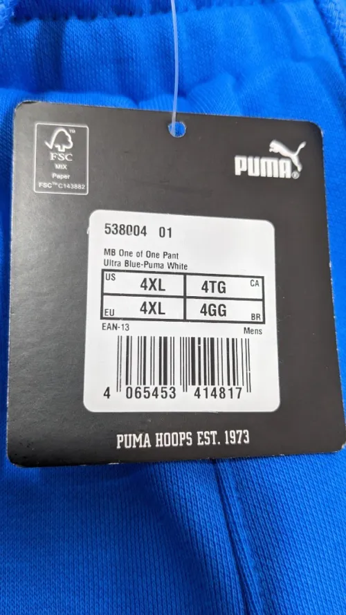 PUMA Pantalon de survêtement Melo One of One / Ref 538004_01 - Original اصلية - Taille 4XL