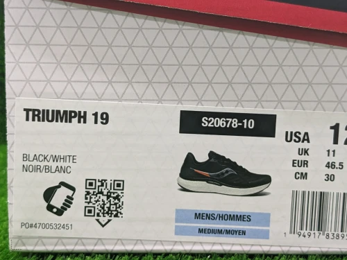 Saucony Triumph 19 - Ref S20678-10 - Original اصلية - Pointure 46.5 / 30 CM