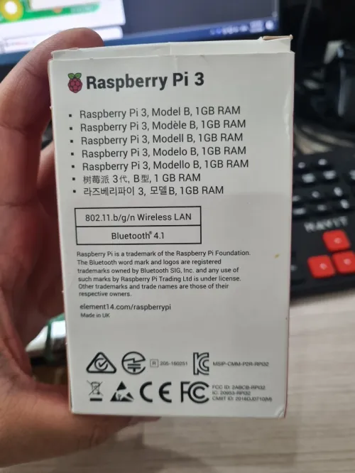 Raspberry Pi 3 Model B 1GO RAM