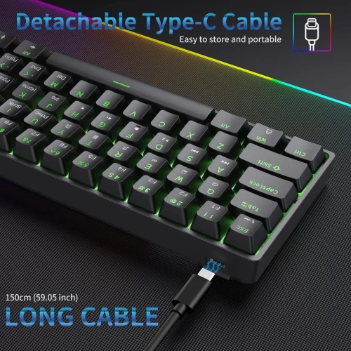 DIERYA DK61SE 60% clavier de jeu mécanique