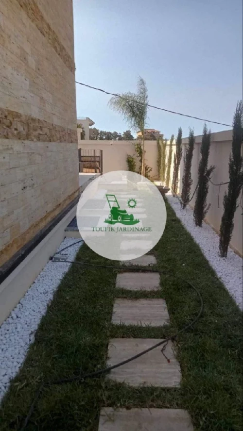 تهيئة المساحات الخضراء